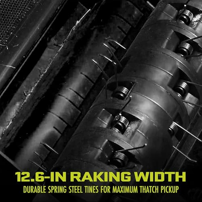 Sun Joe Corded Electric Dethatcher & Scarifier with 8-Gal Bag, 12.6-Inch Cutting Width, 12-Amp Motor - Heavy-Duty Yard Trimmer for Gardening Care and Lawn Maintenance, AJ801E by Sun Joe - Image 9