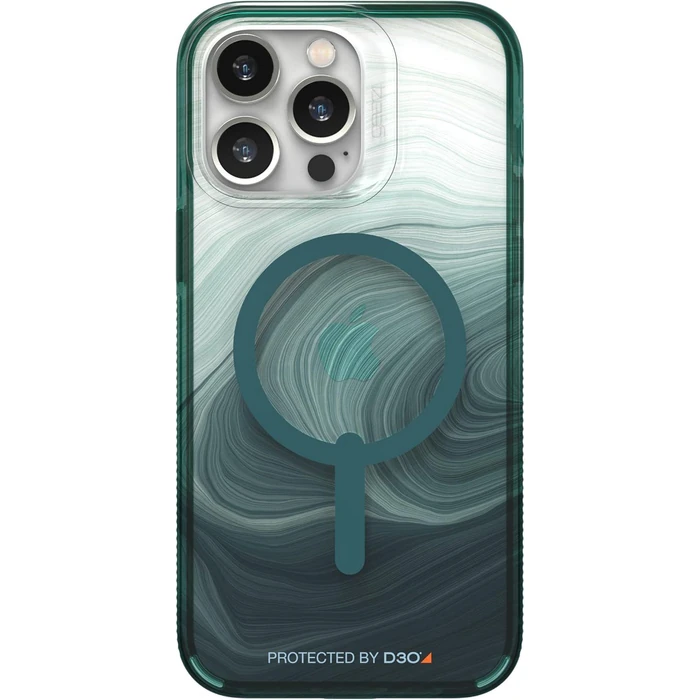 ZAGG Gear4 Milan Snap Phone Case with Magsafe for iPhone 14 Pro Max - Green Swirl by ZAGG - Refurbished - Brand New condition