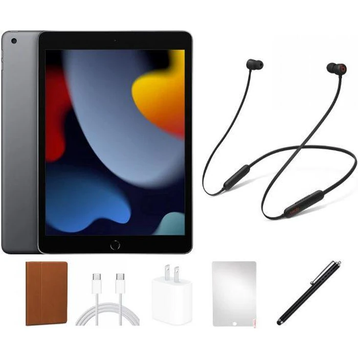 iPad 9 (2021) Beats Flex BUNDLE SET - 64GB - WiFi - Space Grey by Apple - Image 1