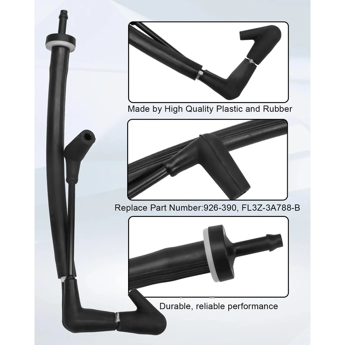 FL3Z-3A788-B Check Valve Vacuum Hose and 7L1Z-9H465-B 4X4 4WD Vacuum Solenoid Fits for Ford F150 2015-2020 Expedition Lincoln Navigator 2018+, Auto Hub Lock Vacuum Line Tube + Purge Valve Locking Hub by AUGREX - Image 3