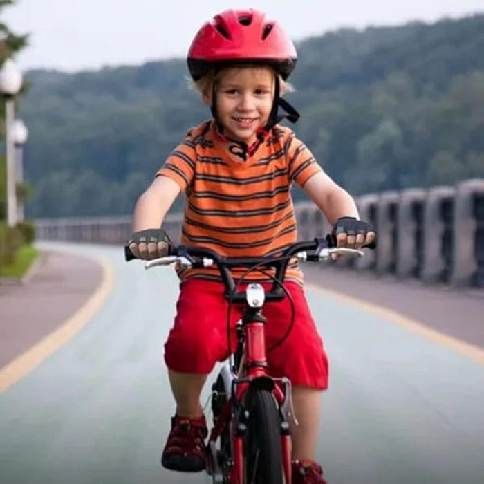 aifitbre Bike Gloves for Kids - Fingerless Cycling Gloves Silicone Anti-Slip Mesh for Breathability for Boys and Girls Outdoor Sports, Grey by aifitbre - Image 6