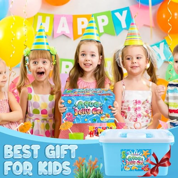 Aqua Fairy Water Gel Kit for Kid, Magic Water Elf Toy Kits with 12PCS Magic Gel and Animal Molds-Gift for Christmas,Birthday,New Year,Creative Art Craft Kit for Girls 6 7 8 10 Year Old by wookidel - Image 8