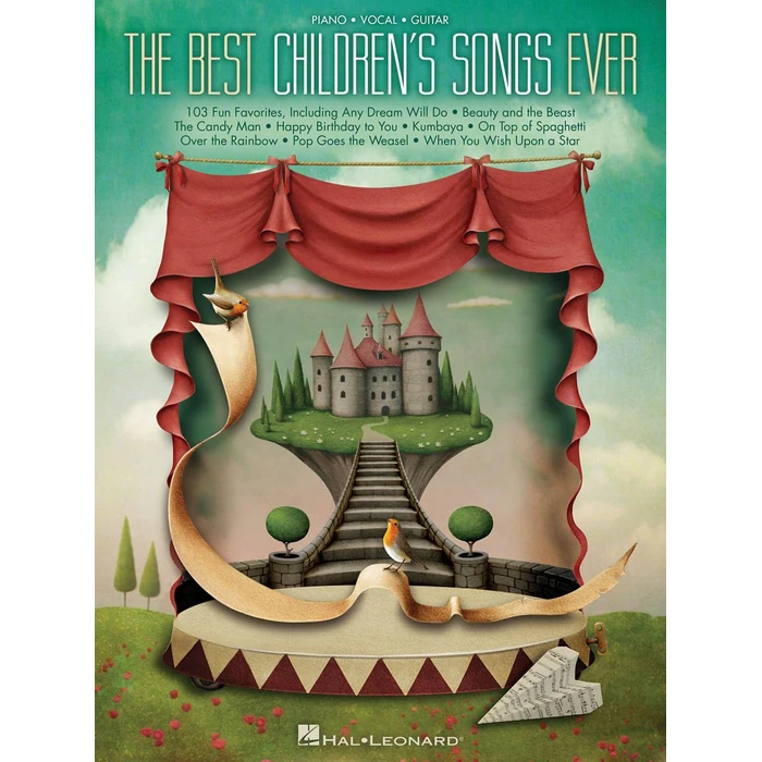 Best Children's Songs Ever | Piano, Vocal, Guitar Songbook | 100+ Popular Kids Songs for Piano, Voice, and Guitar | Classic Songs from Movies, TV, and Childhood Favorites by Hal Leonard - Image 1