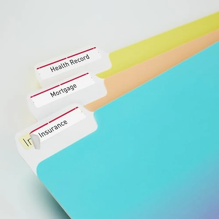 Avery Filing Labels with TrueBlock Technology for Laser/Inkjet Printers, 3-7/16" x 2/3", Red, File Tab Labels, Folder Labels, Rectangle, 600 Labels, Permanent (5066) Made in Canada by Avery - Image 3