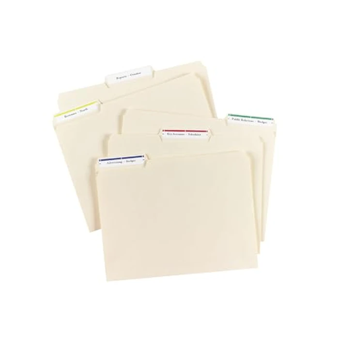 Avery Filing Labels with TrueBlock Technology for Laser/Inkjet Printers, 3-7/16" x 2/3", Red, File Tab Labels, Folder Labels, Rectangle, 600 Labels, Permanent (5066) Made in Canada by Avery - Image 5