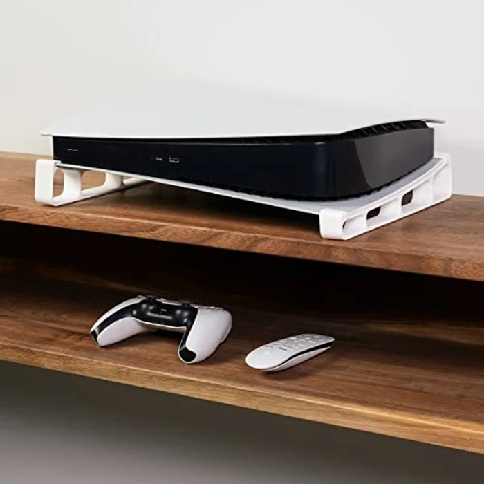 Skates - Horizontal Stand Compatible with PS5 - Digital Edition (White) by Glistco - Image 5