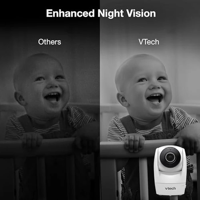 VTech VM901 Smart WiFi Baby Monitor - 1080p Camera, 5" HD Screen, Remote Pan Tilt Zoom, Free App, Night Vision, No Subscription by VTech - Image 5