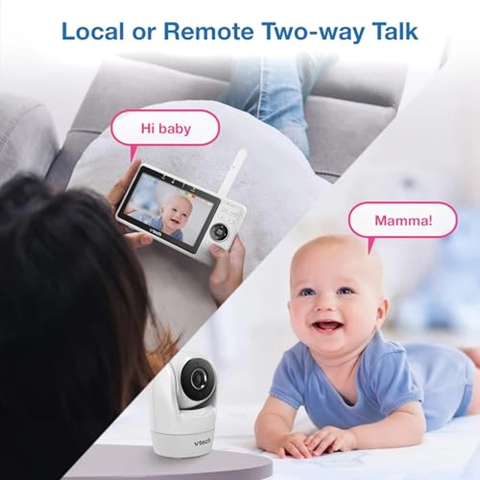 VTech VM901 Smart WiFi Baby Monitor - 1080p Camera, 5" HD Screen, Remote Pan Tilt Zoom, Free App, Night Vision, No Subscription by VTech - Image 7