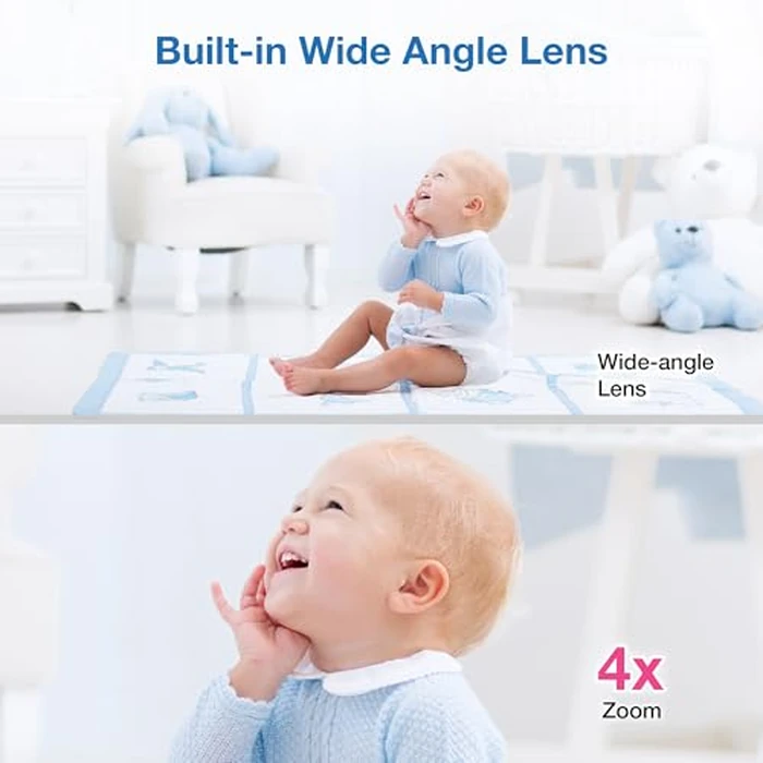 VTech VM901 Smart WiFi Baby Monitor - 1080p Camera, 5" HD Screen, Remote Pan Tilt Zoom, Free App, Night Vision, No Subscription by VTech - Image 8