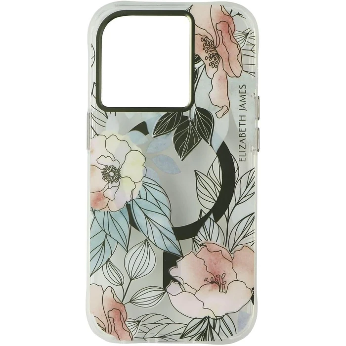Elizabeth James Case with MagSafe for iPhone 14 Pro Max - Blooms in Bordeaux by Elizabeth James - Image 2