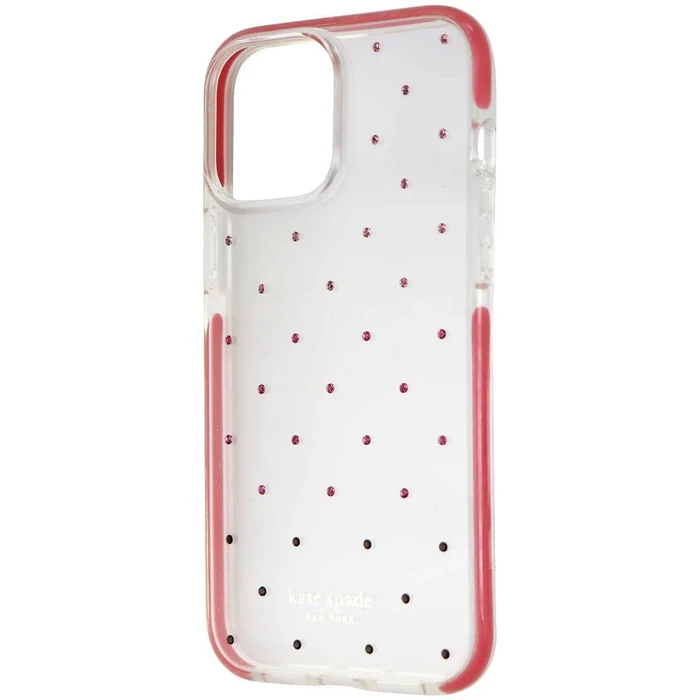 Kate Spade Defensive Phone Case for iPhone 13 Pro Max - Pin Dot Ombre Pink/Clear by Kate Spade - Image 2