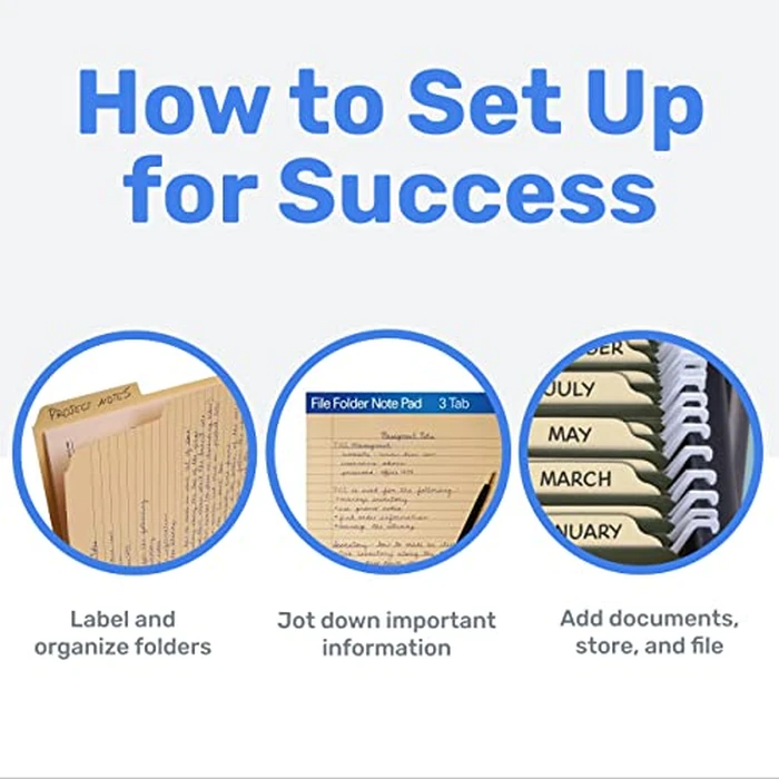 Find It File Folder Notepad - Pack of 72-9.5 x 12.5 Inch Notebook Organizer Folders for Filing, Document, and Clipboard Organization - Pastel by Find It - Image 7