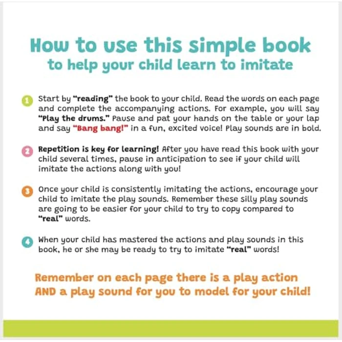 Imitation Book: Interactive & Fun Learn to Talk Board Book For Toddlers Ages 0-4, Written by a Speech Therapist by Twin Cities Speech Therapy Publishing - Image 4
