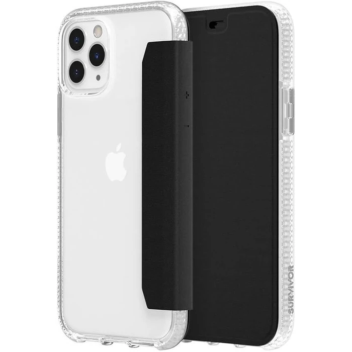 Griffin Survivor Clear Wallet Phone Case for iPhone 11 Pro Max - Clear/Black by Griffin - Refurbished - Brand New condition - US$9.55