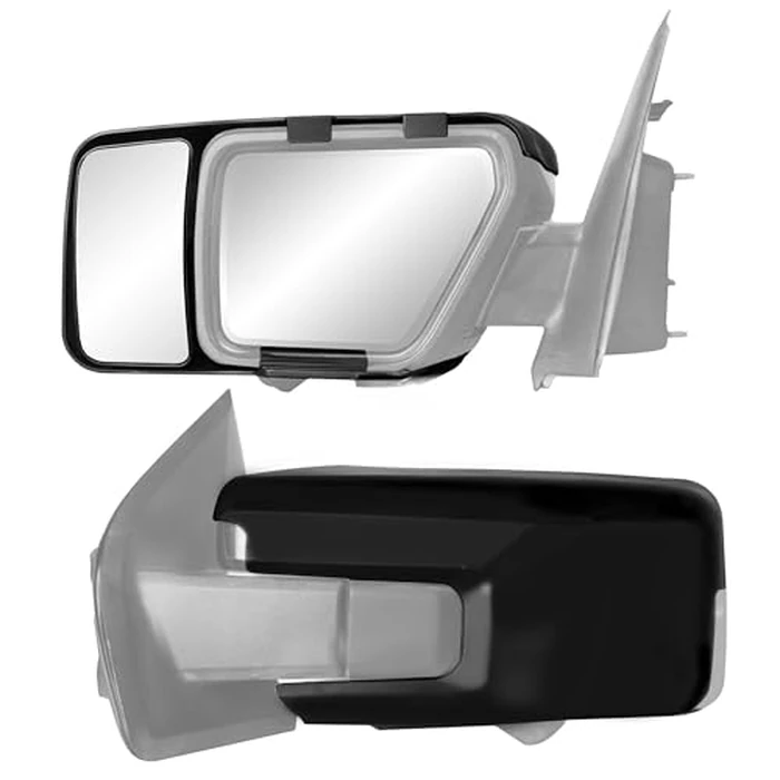 K Source Snap & Zap Custom Towing Mirror Pair for Ford F150, Black by K Source - Used - Very Good condition - US$60.28