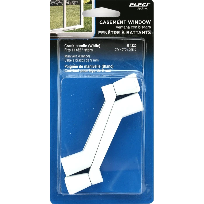Prime-Line H 4320 Casement Operator Crank Handle with 11/32 in. Bore, White (2 Pack) by Prime-Line - Image 5