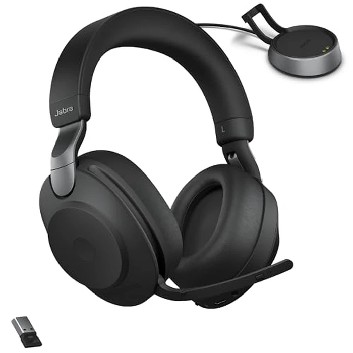 Jabra Evolve2 85 - USB-A UC Stereo Stand - Black Wireless Headset/Music Headphones Black by Jabra - Used - Like New condition