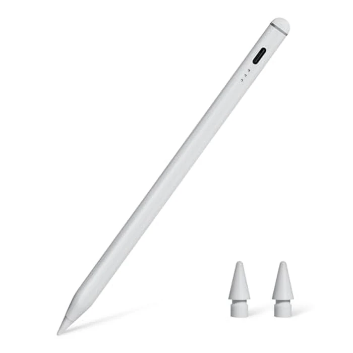 Amazon Basics Stylus Pencil Compatible with iPad (2018 or Later Generation), Pen with Palm Rejection by Amazon Basics - Used - Good condition