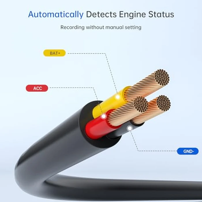 E-YEEGER 11.5ft Type-C Dash Cam Hardwire Kit (V5F), 12V-24V to5V 3A Car Dashboard Cam Charger Power Cable with 4 Fuse Taps, Low Voltage Protection for V100、V100Pro、S50 by E-YEEGER - Image 6