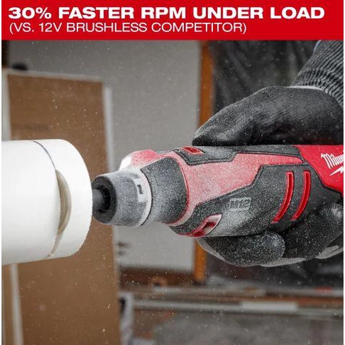Milwaukee M12 2525-20 Brushless Rotary Tool - Red by Milwaukee - Image 3