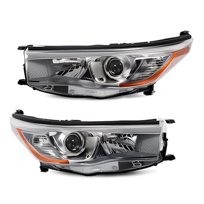 Jecoupoon 811500E250 811100E250 Halogen Headlight w/o Bulbs Compatible with 2014-2016 Highlander LE Plus/LE/Limited/XLE Driver & Passenger Side by Jecoupoon - Used - Like New condition - US$152.78