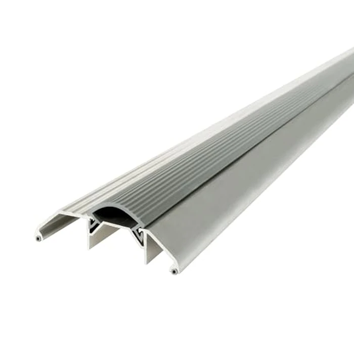 M-D Building Products 08029 3-3/4 in. x 1-1/8 in. x 36 in. Silver Aluminum and Vinyl Heavy-Duty High-Profile Threshold by M-D Building Products - Used - Like New condition - US$10.66