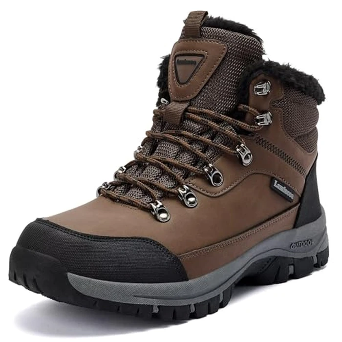 Lamincoa Mens Snow Boots Water Resistant Hiking Boots for Men Non-slip Winter Outdoor Warm Comfort Camping Backpacking Shoe by Lamincoa - Used - Like New condition - CA$25.72