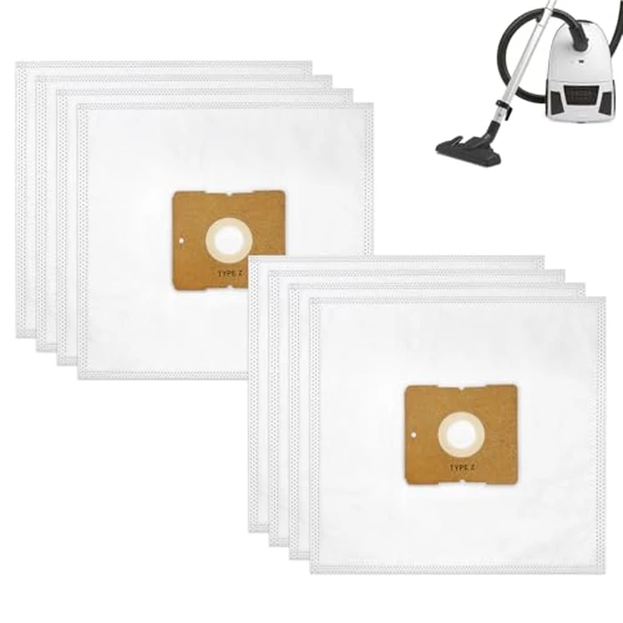 8 Pack Type Z HEPA Vacuum Bags for Riccar Moonlight, Pizzazz, Sunburst & Simplicity Jill, Jack, Snap Vacuum Cleaners, Part RZH-6/SZH-6 by Kerneed - Image 1
