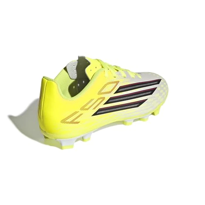 adidas Unisex-Kids F50 Club Firm Ground/Multi Ground J, Team Solar Yellow/Black/Lucid Red, 13 by adidas - Image 4
