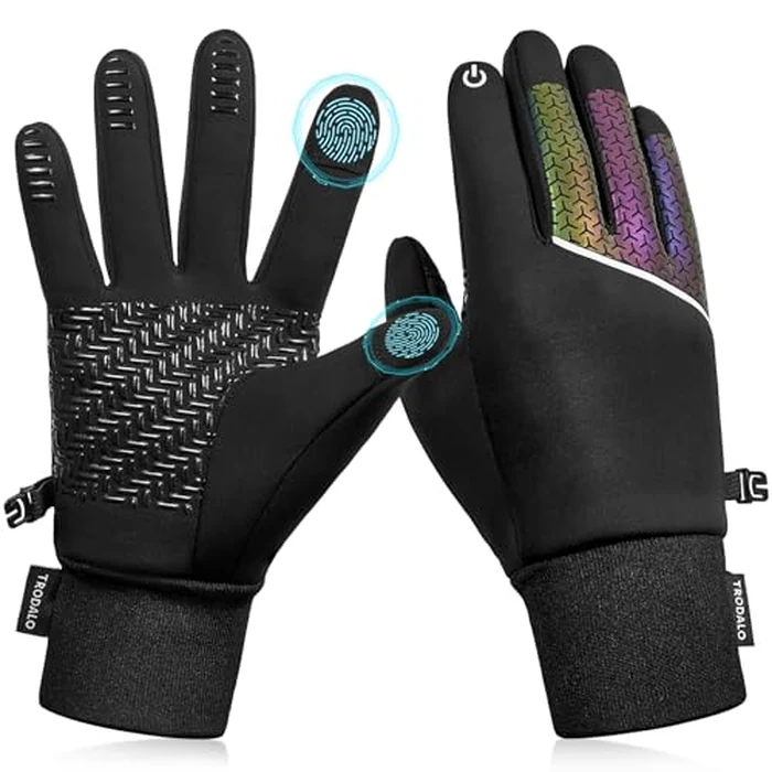 Trodalo Kids Winter Warm Gloves for Boys Girls Touchscreen Anti-Slip Cold Weather Kids Cycling Gloves for Outdoor Sports by Trodalo - Used - Like New condition