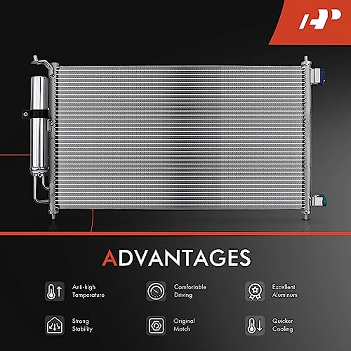 A-Premium Air Conditioning A/C Condenser Compatible with Nissan Versa 2007-2012, Cube 2009-2014, Replace# 92110AX800 by A-Premium - Image 5