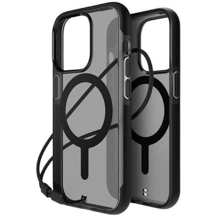 BodyGuardz Ace Pro with MagSafe Phone Case for iPhone 15 Pro - Smoke/Black by BodyGuardz - Image 4