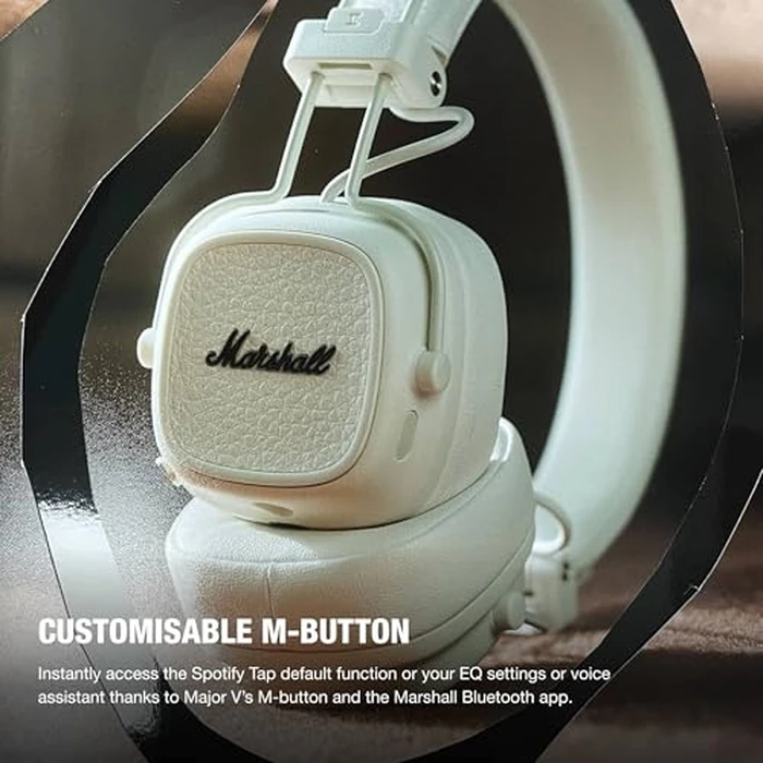 Marshall Major V Wireless On-Ear Headphones with 100+ Hours of Playtime - Cream by Marshall - Image 2