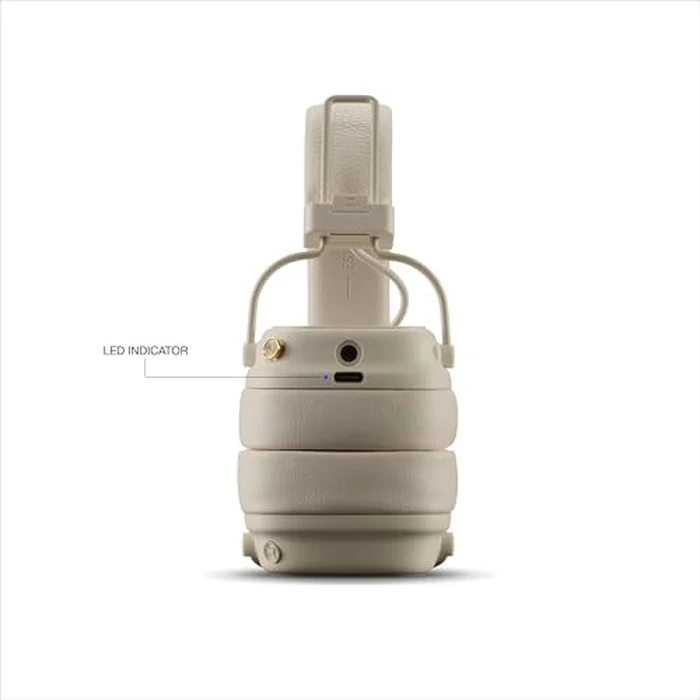 Marshall Major V Wireless On-Ear Headphones with 100+ Hours of Playtime - Cream by Marshall - Image 5