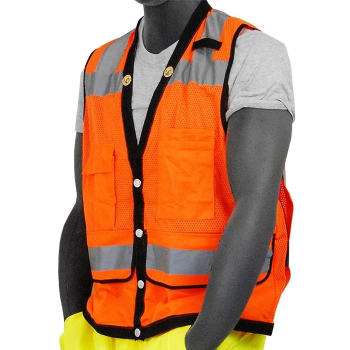 Majestic Class 2 High Visibility Heavy Duty Mesh Safety Vest (L) - Orange by Majestic - Refurbished - Premium condition - US$30.33