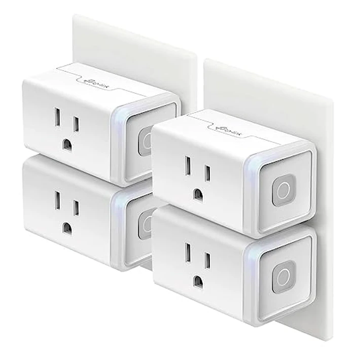 Kasa Smart Plug HS103P4, Smart Home Wi-Fi Outlet Works with Alexa, Echo, Google Home & IFTTT, No Hub Required, Remote Control, 15 Amp, UL Certified, 4-Pack, White by Kasa Smart - Used - Like New condition - US$15.64