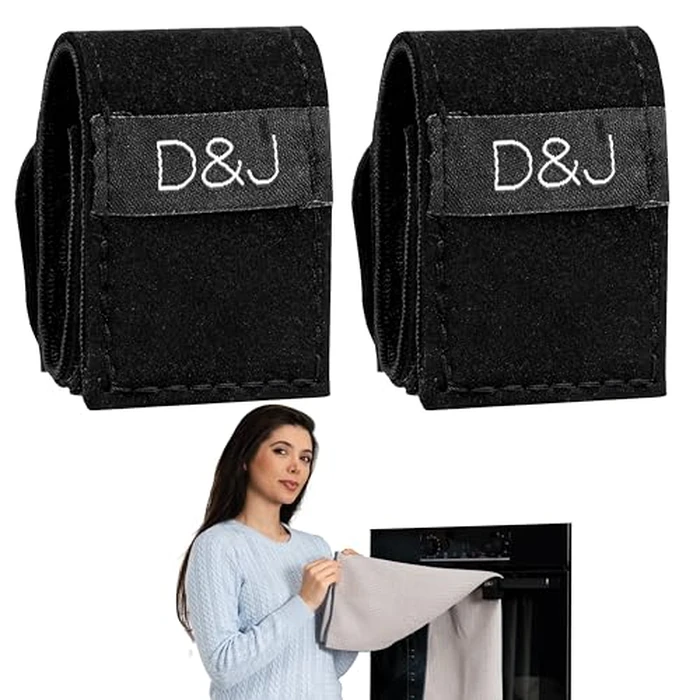 D&J Towel Rescue - Hidden Holder for Handtowels, Kitchen Linens & Dish Cloths | Keeps Fabrics Off The Floor by D&J - Used - Like New condition
