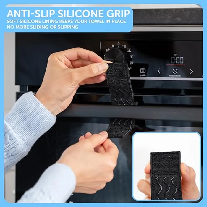 D&J Towel Rescue - Hidden Holder for Handtowels, Kitchen Linens & Dish Cloths | Keeps Fabrics Off The Floor by D&J - Image 4