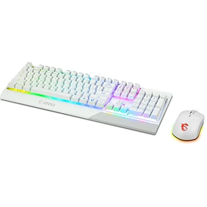 MSI Vigor Backlit RGB Dedicated Hotkeys Anti-Ghosting Mechanical Feel Gaming Keyboard, & Gaming Mouse Combo 7 Lighting Effects, Easy to Clean Keyboard and Mouse (Vigor GK30 Combo White US) by MSI - Image 7
