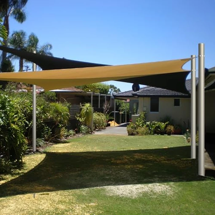 Yakmax Shade Sail Poles, Heavy Duty Sun Shade Poles, Screw in Poles for Sun Shades Outdoor, 12 Ft Sun Shade Sail Poles with D-Clamps, 2.28" Sun Shade Pole Kit for Ground Soil Backyard, 2 Packs by Yakmax - Image 9