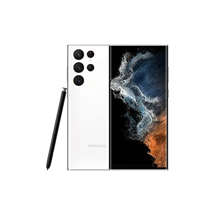 Samsung Galaxy S22 Ultra 5G White 128GB - 6.8" 120 Hz AMOLED Display, 108MP+12MP+10MP+10MP Rear Camera, 40MP Selfie Camera, 8K Video, S-Pen included (CAD Version & Warranty) by Samsung - Used - Like New condition - CA$503.83