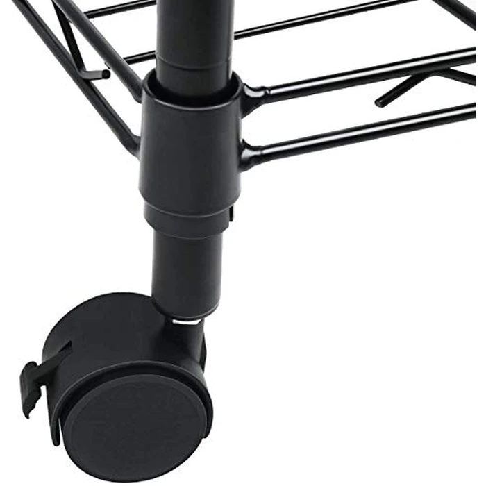 Simple Deluxe Heavy Duty 5-Shelf Storage Shelving Unit, 1250lbs Loading Capacity, 29.92" D x 13.98" W x 61.09" H, Black by Simple Deluxe - Image 2