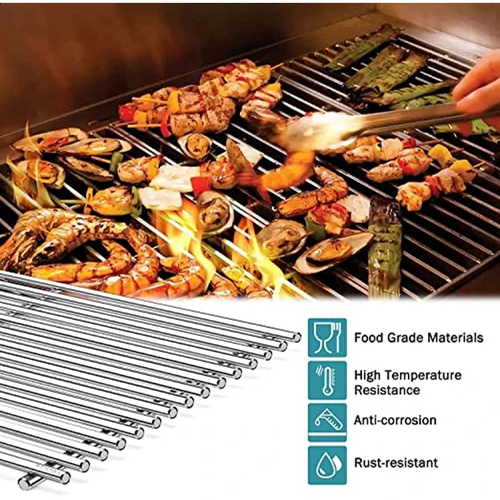 Criditpid 19.5" Grill Grates Replacement for Weber 7524 7528 Genesis E-310, E-320, E-330, S-310, S-320, S330, EP-310, EP-320, EP-330, 304 Stainless Steel Cooking Grid for Weber Genesis 300 Series by Criditpid - Image 5