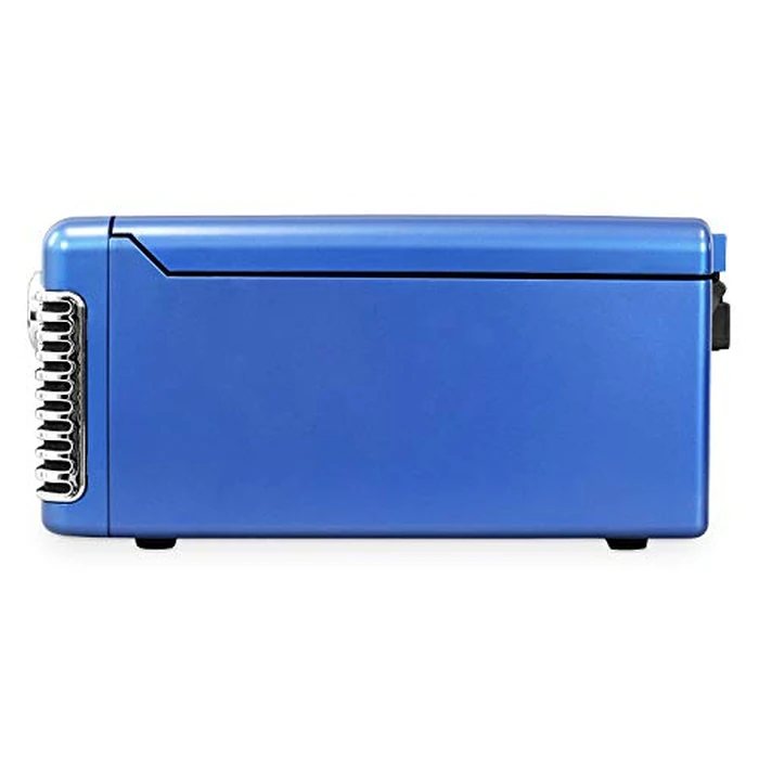 Victrola Haley Retro Bluetooth Record Player & Multimedia Center with Built-in Speakers - 3-Speed Turntable, CD Player, AM/FM Radio, 3.5mm Aux-In, Wireless Music Streaming, Blue by Victrola - Image 5