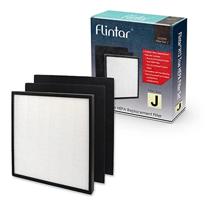 Flintar FLT5900 Replacement Filter J, Compatible with Germ Guardian GermGuardian Air Purifier AC5900WCA and AC5900WDLX, 1-Pack by Flintar - Image 1