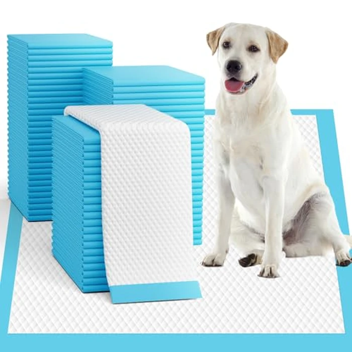 Puppy Pads 50 Pack, 34"x28" Extra Large Dog Pee Pads Thicker Disposable Dog Training Pads Super Absorbent & Leak-Proof, xl 6-Layer Quick-Dry potty Training Pads for doggie, Cats, Rabbits, Pet Supplies by Oomicat - Image 1