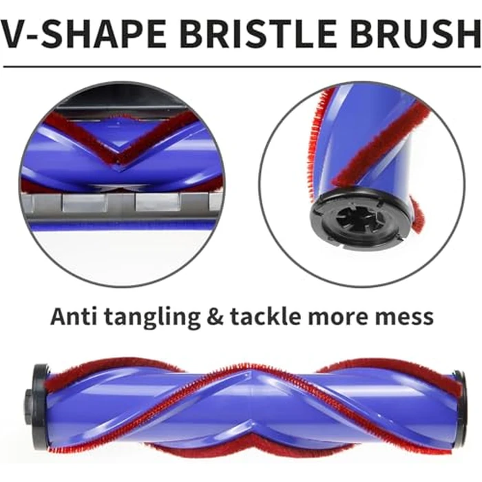 Vacuum Motorhead Compatible for Dyson V8 V10 V11 V15 SV10 SV12 SV14 Animal Absolute Electric Head 4 LED V Shape Roller for Hard Floor Low Carpets by Wingsflying - Image 5
