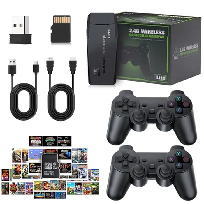 2026 Newest Retro Game Console, 20000+Games Wireless Home Video Game Console with 2 Wireless Handles, 64G HDMI TV Plug and Play PSP Arcade Stick, Support Dual TV Output, Gift for Kids & Adults by TOPCHANCES - Image 1