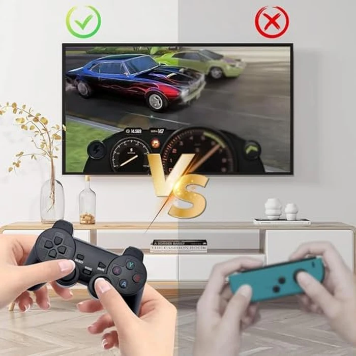 2026 Newest Retro Game Console, 20000+Games Wireless Home Video Game Console with 2 Wireless Handles, 64G HDMI TV Plug and Play PSP Arcade Stick, Support Dual TV Output, Gift for Kids & Adults by TOPCHANCES - Image 2