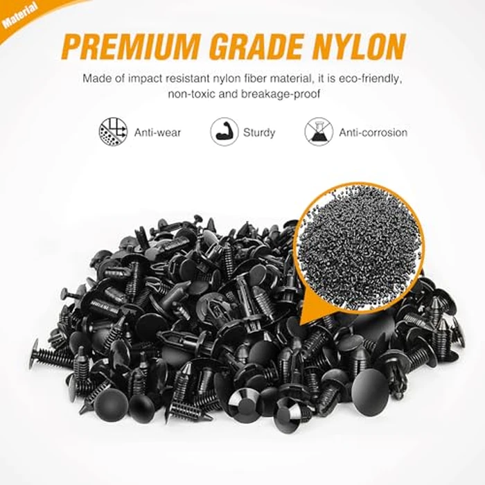 GOOACC 240PCS Bumper Retainer Clips Car Plastic Rivets Fasteners Push Retainer Kit 12 Popular Sizes Auto Push Pin Rivets Set -Door Trim Panel Fender Clips for GM Ford Toyota Honda Chrysler by GOOACC - Image 6